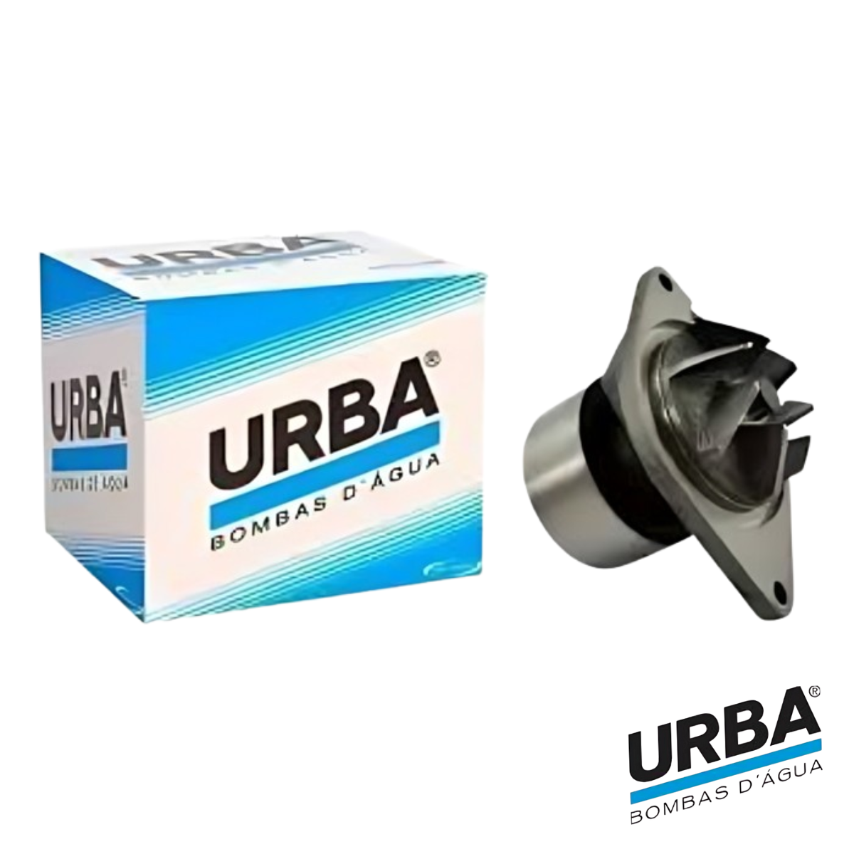 Bomba D' Agua Ford Cargo E Vw Cummins Eletrônico Isb Ub0734 - Imagem 2
