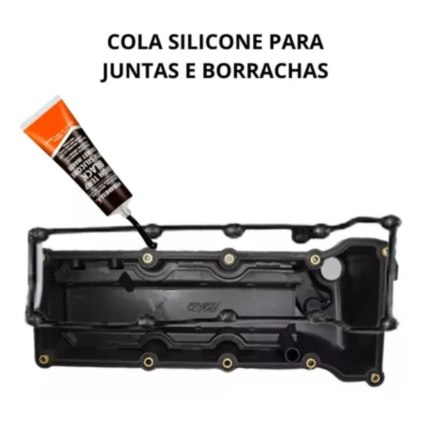 Silicone Alta Temperatura Black 105g Visbella - Image 4