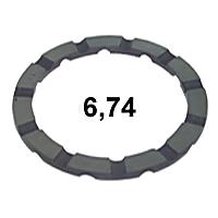 Anel Bi-Partido 6.74mm Dif. Mb 1214/1218 Rochepecas 0104000