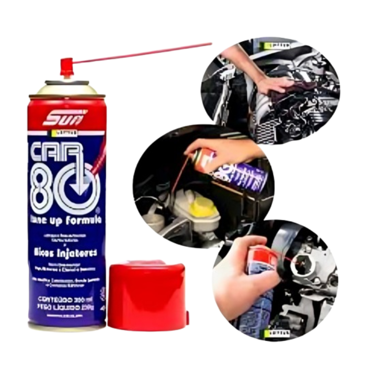Car 80 Descarbonizante Spray Limpa Bico Tbi Carburadores - Imagem 6