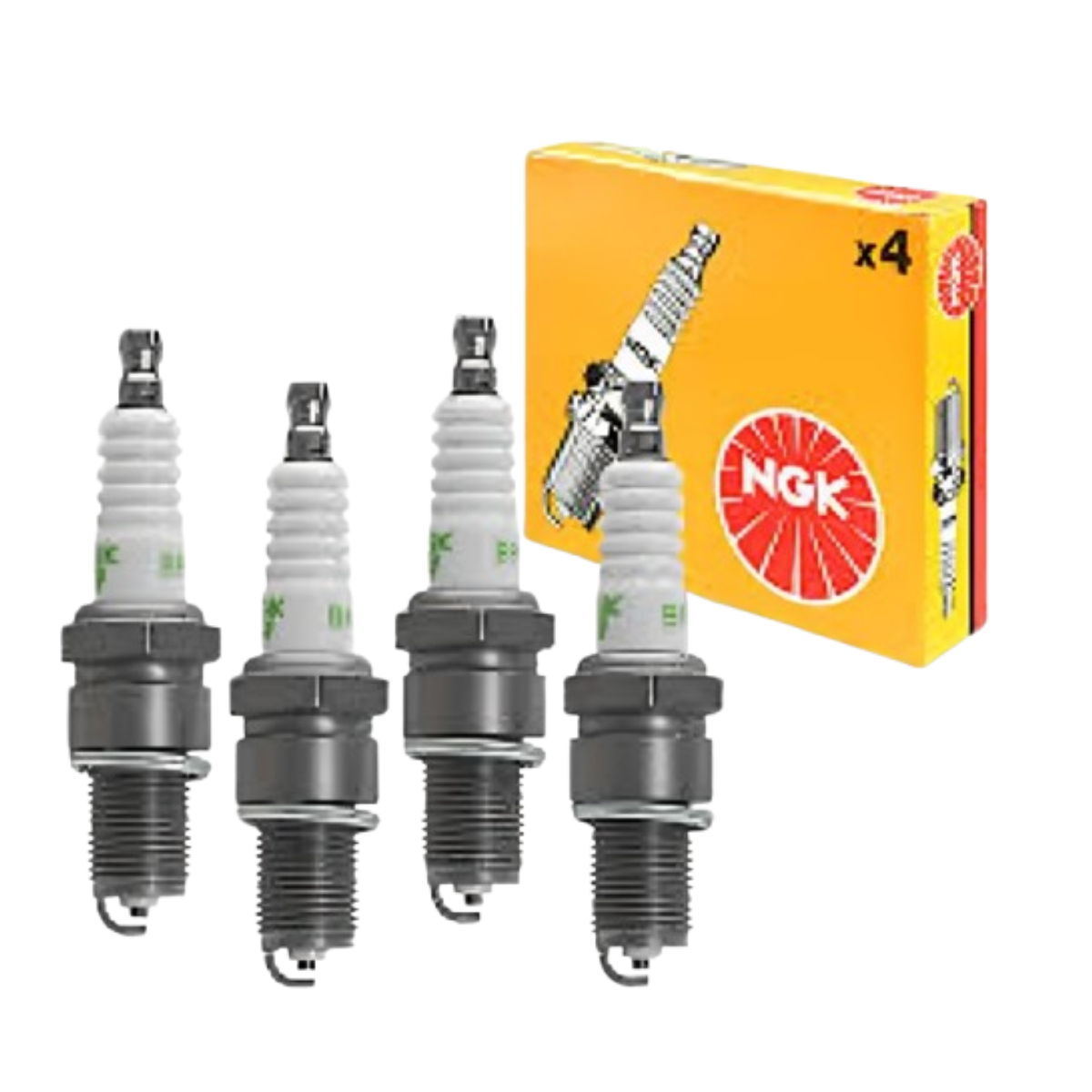 Jogo 4 Velas Ignição Fria Grau 7 Sextavado 21mm Ngk Bpr7ed - Imagem 3
