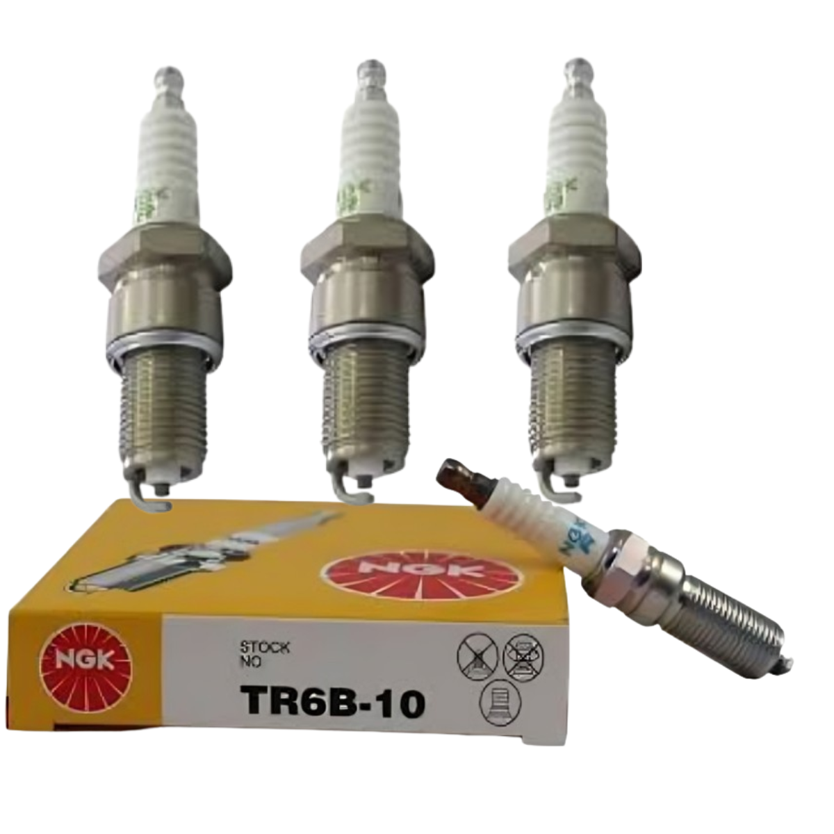 Jogo 4 Velas Ignição Fria Grau 7 Sextavado 21mm Ngk Bpr7ed - Imagem 4