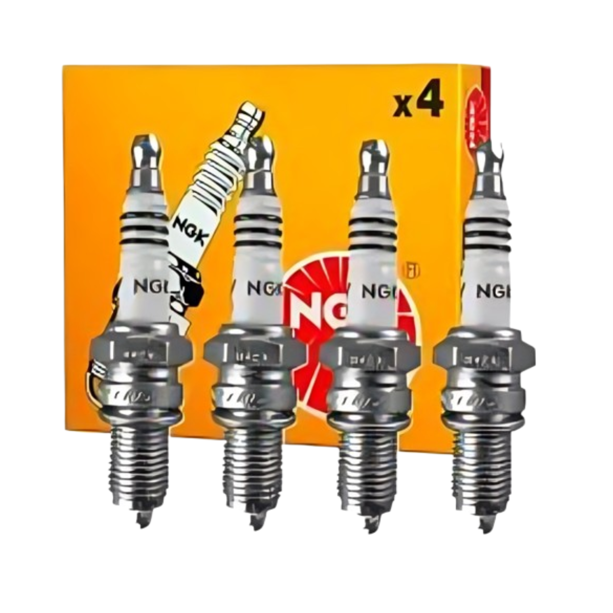 Jogo 4 Velas Ignição Fria Grau 7 Sextavado 21mm Ngk Bpr7ed - Imagem 2