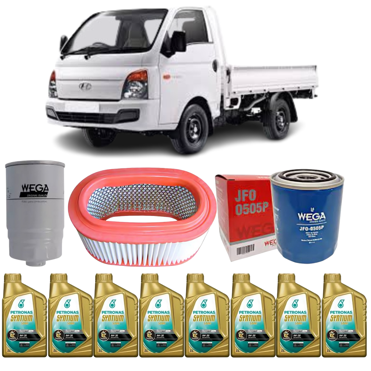 Kit Revisao Filtros Hr 2.5 Diesel 2013 2014 2015 2016 2017
