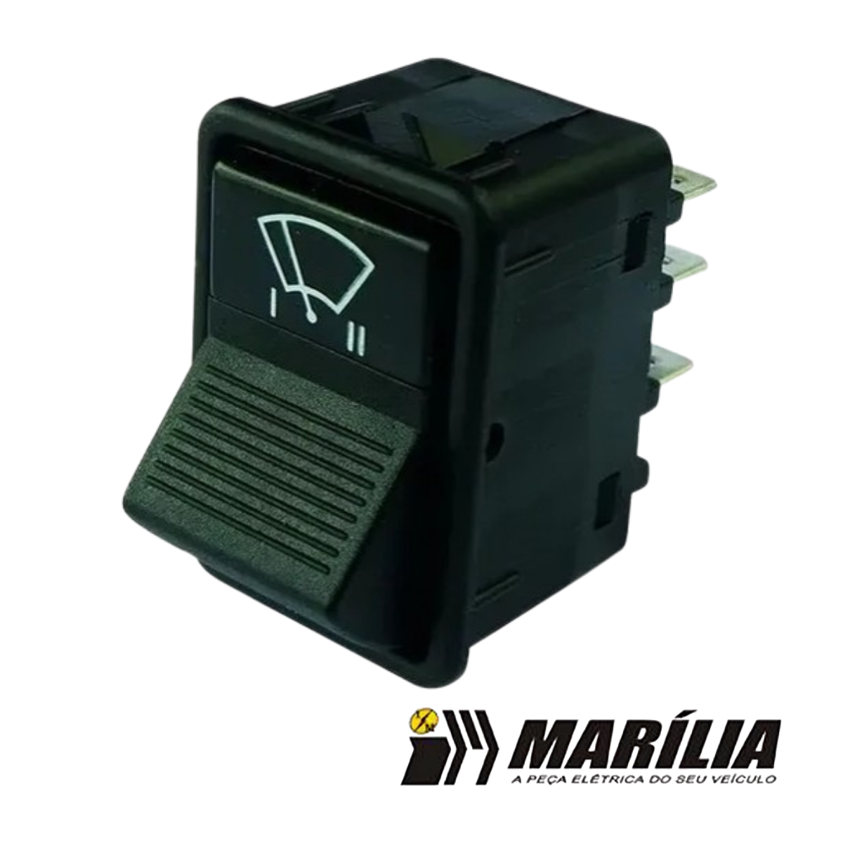 Botao Interruptor Limpador Parabrisa Caminhoes Mercedes - Imagem 3