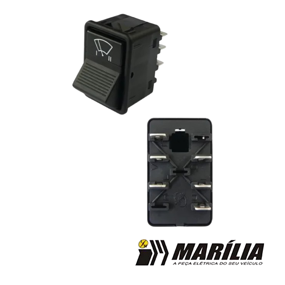 Botao Interruptor Limpador Parabrisa Caminhoes Mercedes - Imagem 5