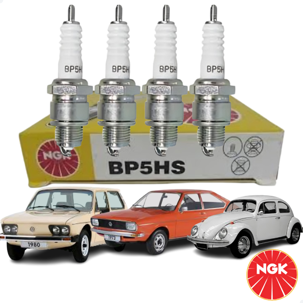 04 Velas Ignição Original Ngk Vw Gol Kombi Variant Fusca - Image 2