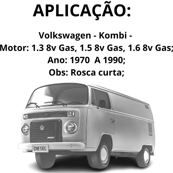 04 Velas Ignição Original Ngk Vw Gol Kombi Variant Fusca - Image 8