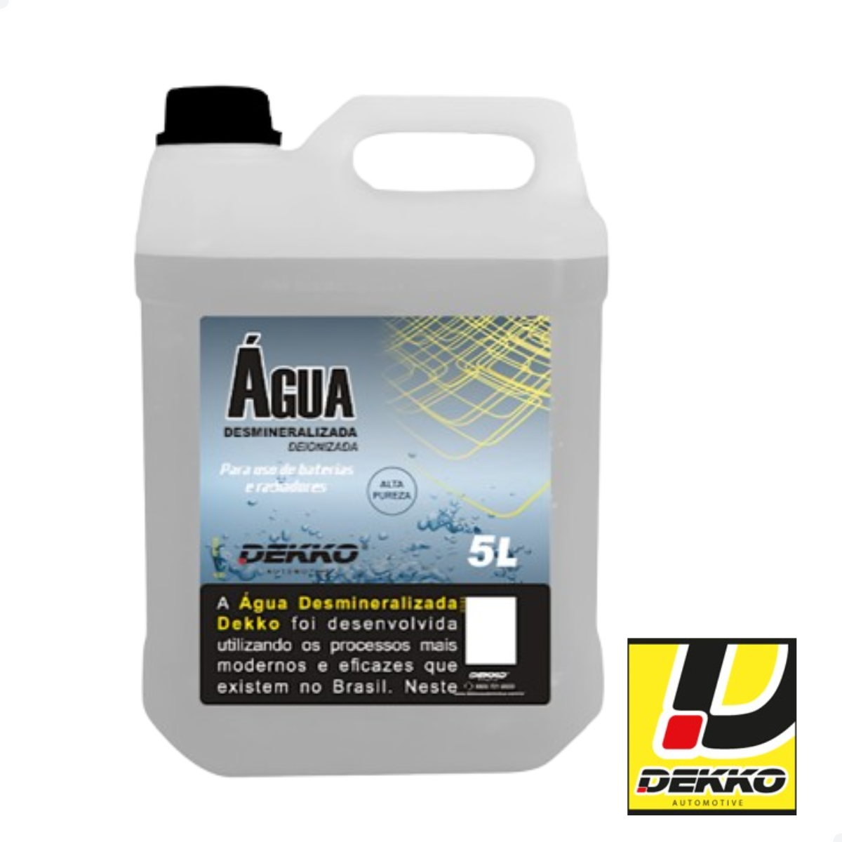 Agua Desmineralizada 5 Litros Para Radiadores e Bateria - Imagem 2