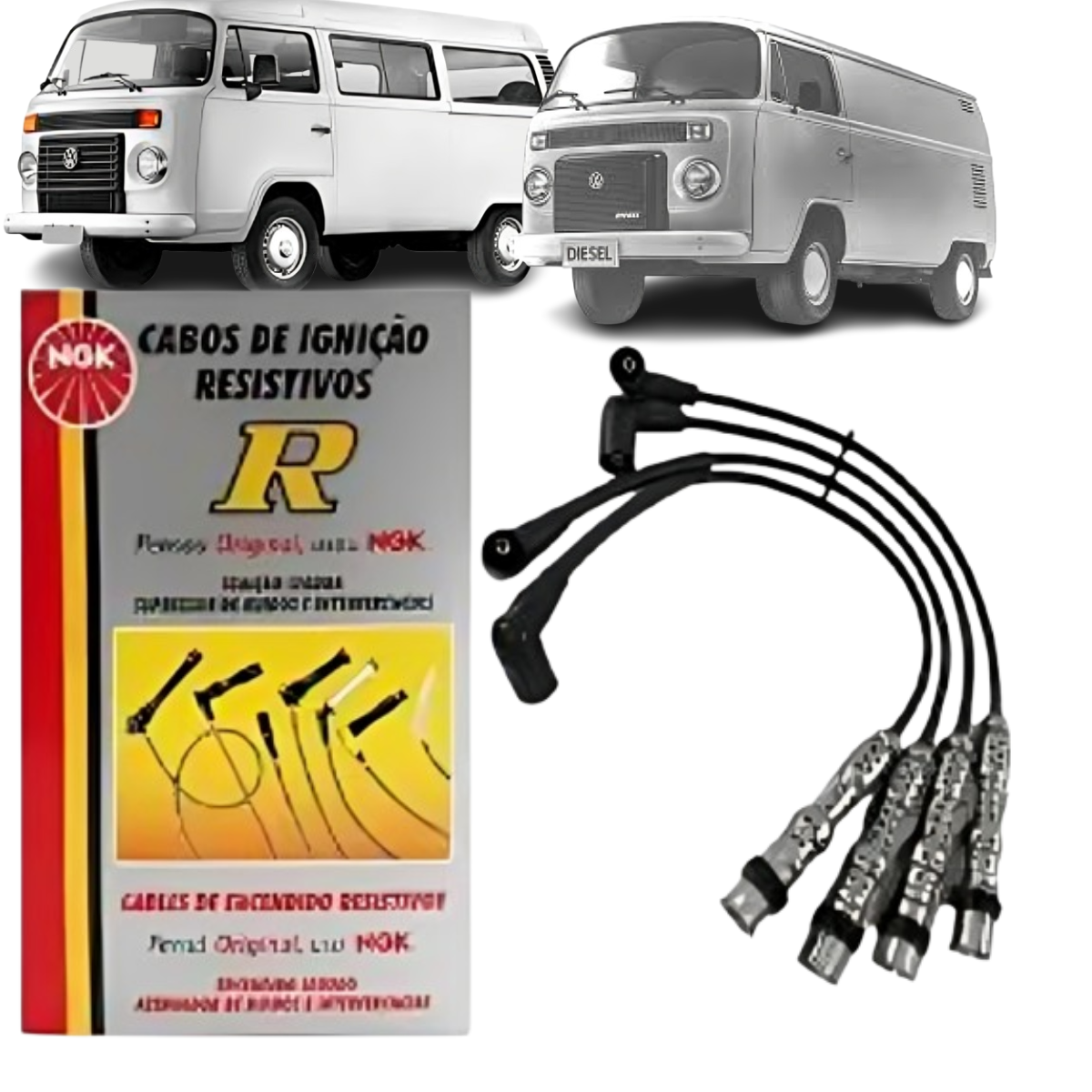 Cabo Vela Ignição Original Ngk Vw Kombi 2006 À 2014